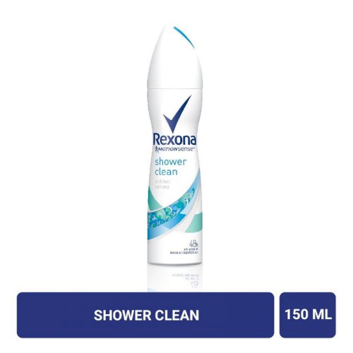 Xịt Khử Mùi Cho Nữ Rexona Shower Clean Mát Lạnh 150Ml